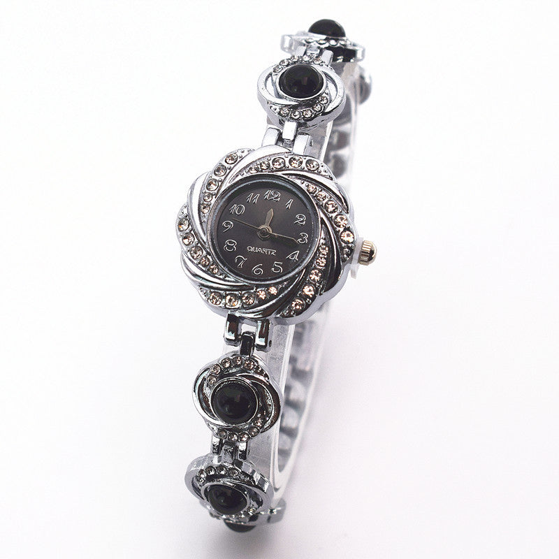 Chalcedony Women's Diamond-Minority Bracelet Watch
