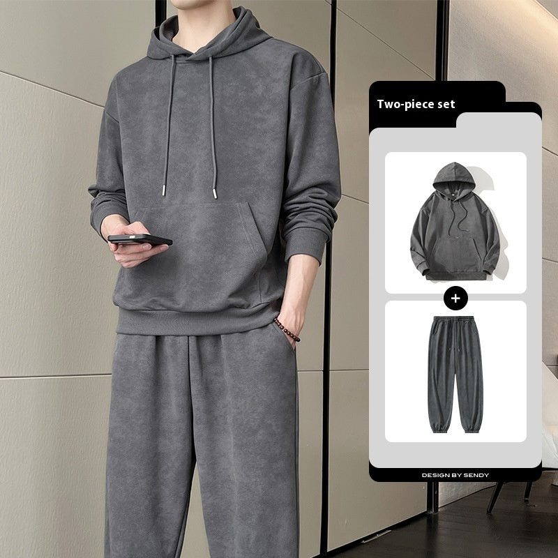 Men's Hooded Sweater Set