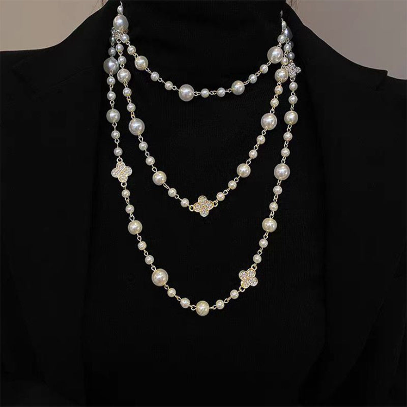 Retro Multi-layer Pearls Necklace