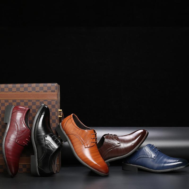 Men's Fashion British Leather Shoes