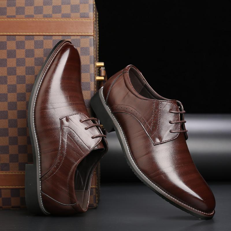Men's Fashion British Leather Shoes