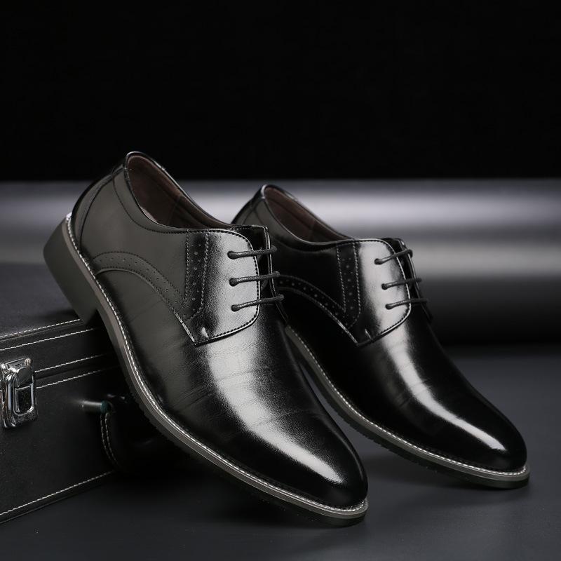 Men's Fashion British Leather Shoes