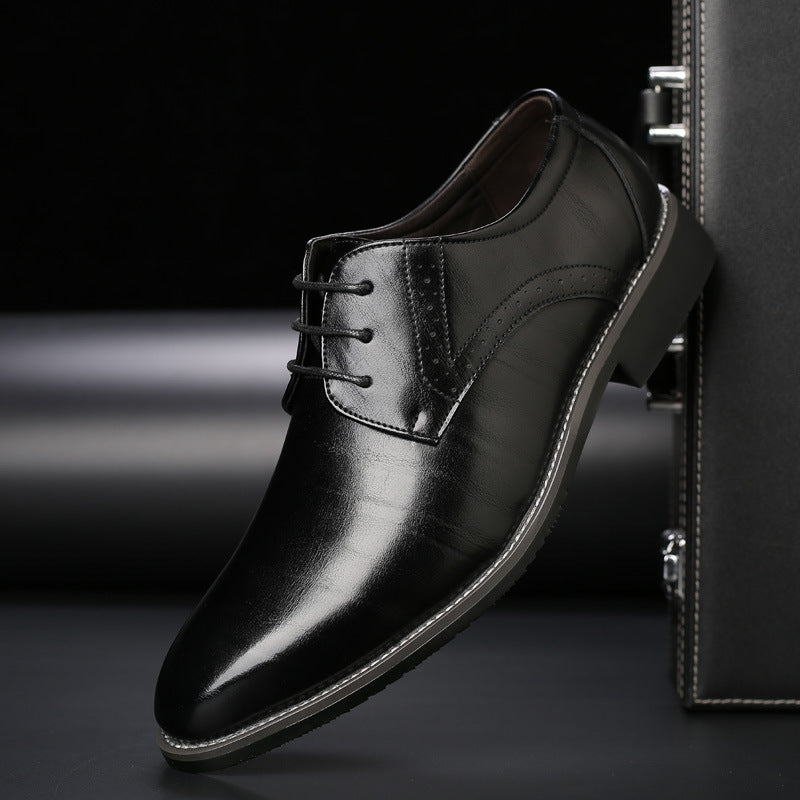 Men's Fashion British Leather Shoes