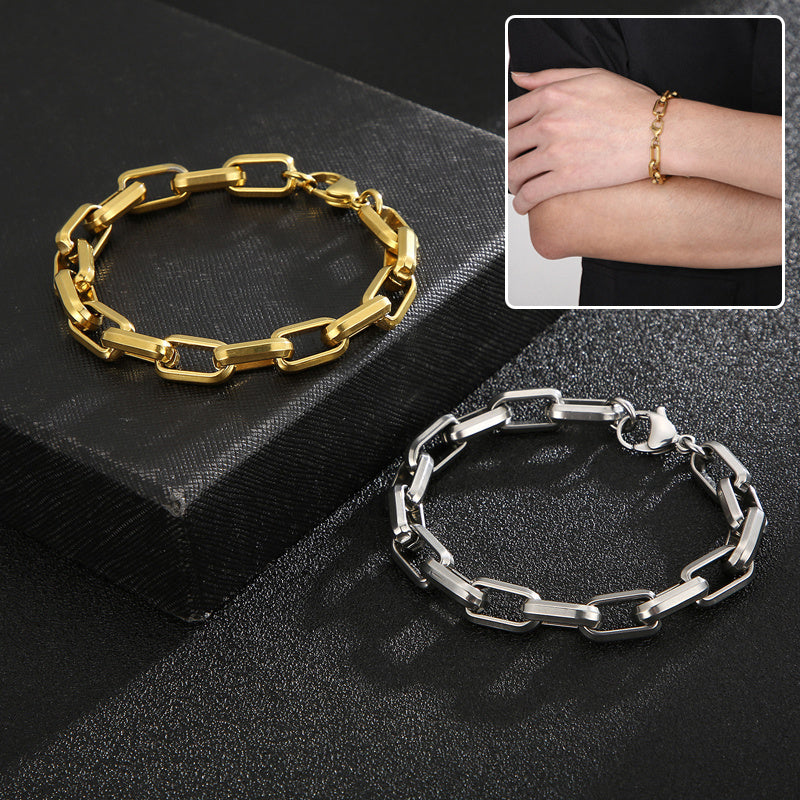 Men's Titanium Steel Geometric Bracelet
