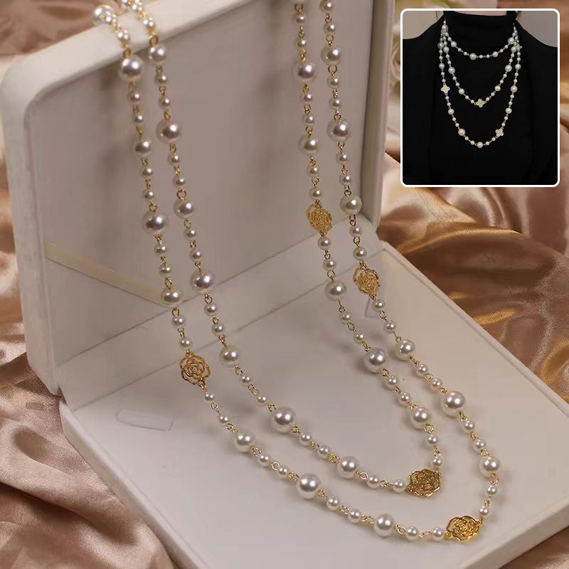 Retro Multi-layer Pearls Necklace