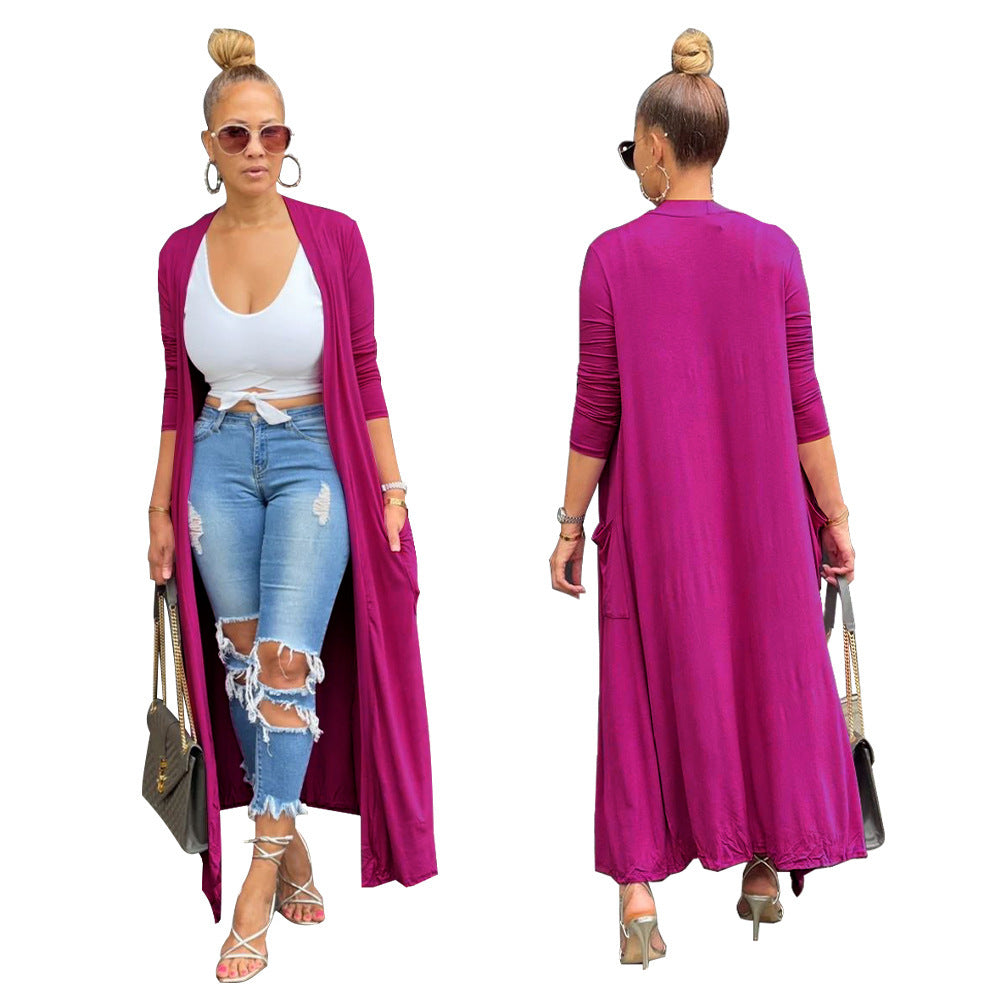 Women's Solid Color Casual Coat
