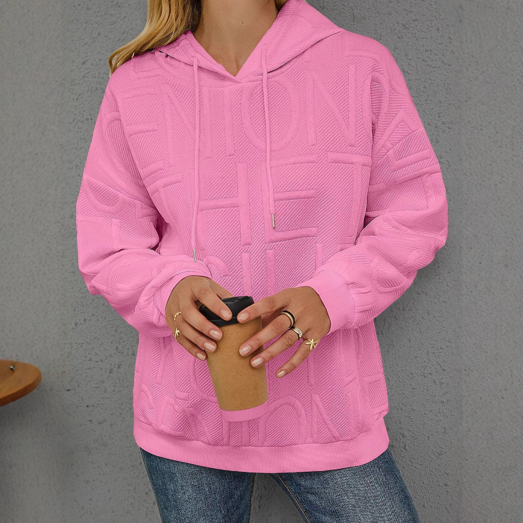 Three-dimensional Printing Long Sleeve Pullover Hoodie