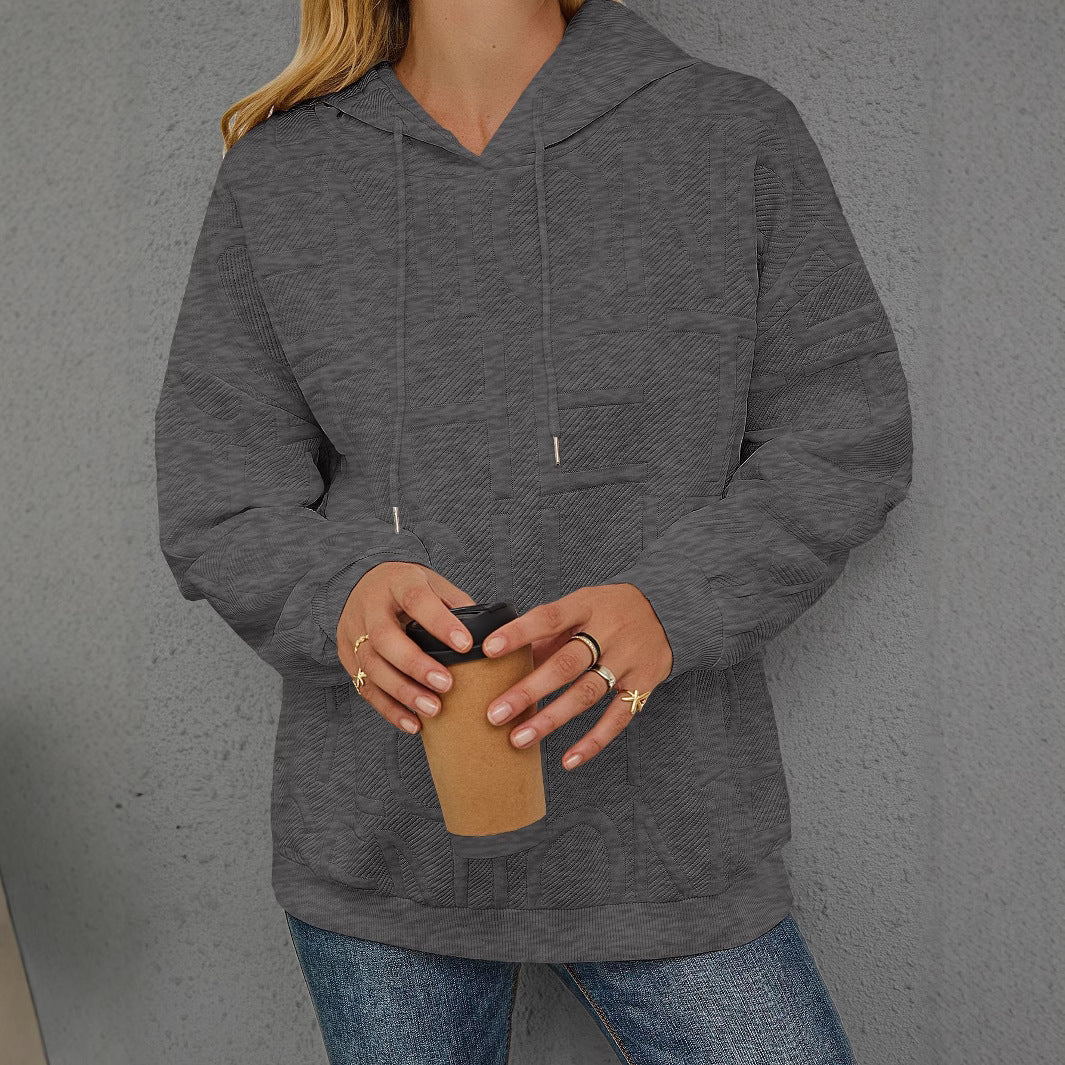 Three-dimensional Printing Long Sleeve Pullover Hoodie