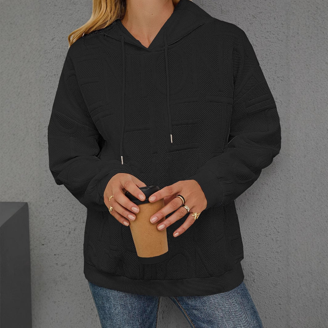 Three-dimensional Printing Long Sleeve Pullover Hoodie