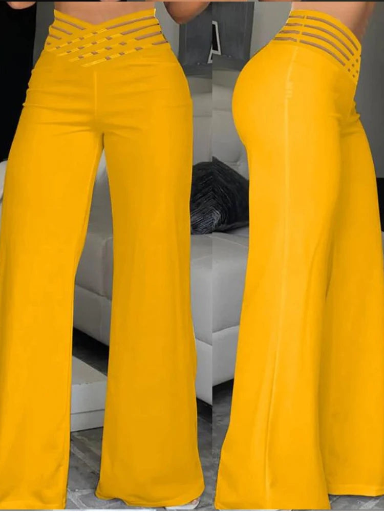 Women's Flared Pants – High Waist Wide Leg Jeans for Effortless Style
