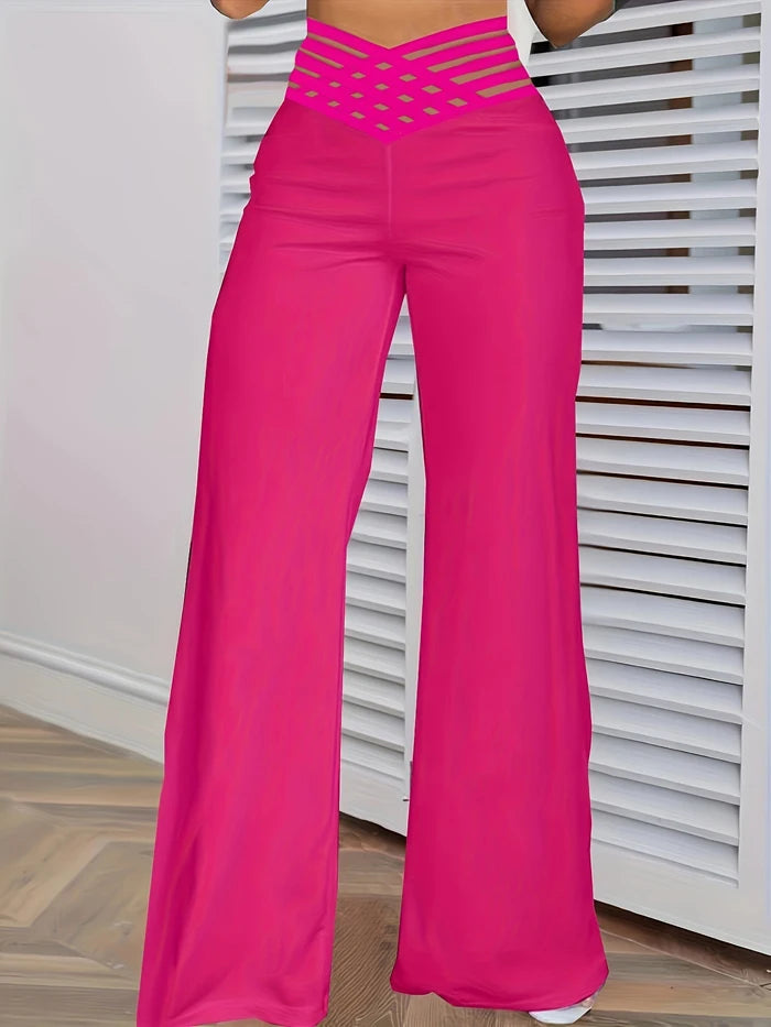 Women's Flared Pants – High Waist Wide Leg Jeans for Effortless Style