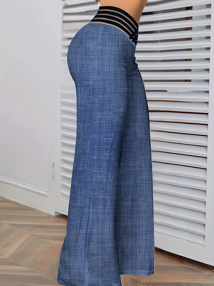 Women's Flared Pants – High Waist Wide Leg Jeans for Effortless Style