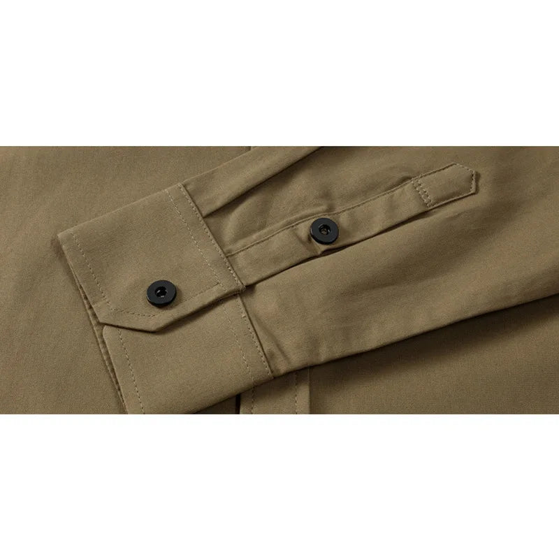 Men's Business Casual Long Sleeve Shirt
