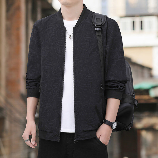 Mn's Simple Youth Coat Zipper Bag