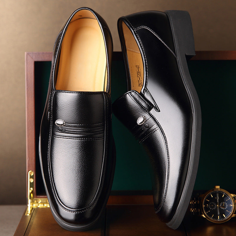 Inner Height Increasing Leather Shoes