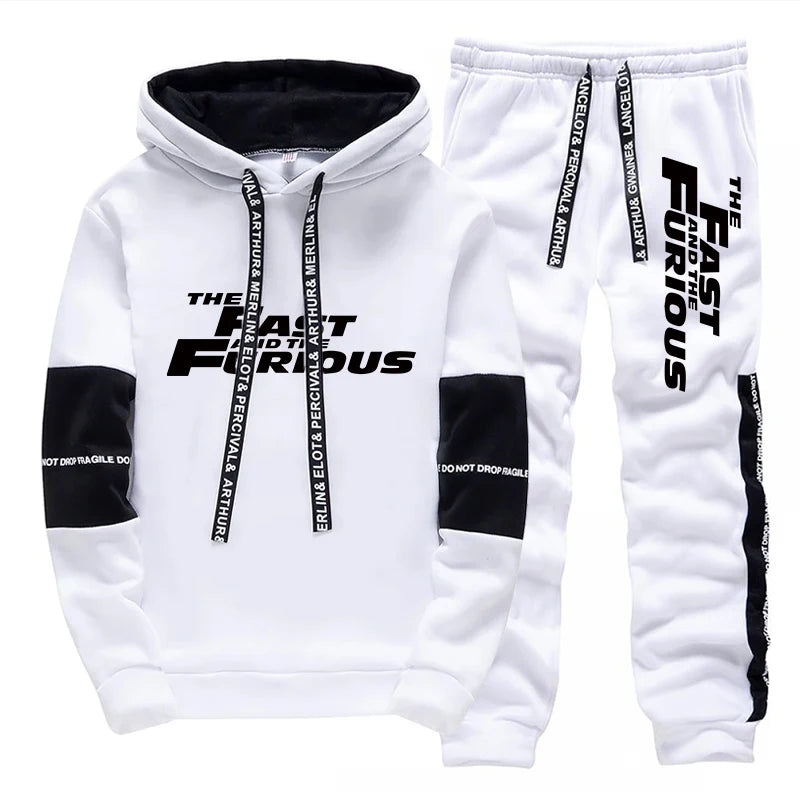 Mens Tracksuit - Sport Hoodie and Jogger Set