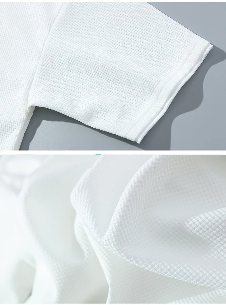 Men's White T-Shirt & Shorts Set