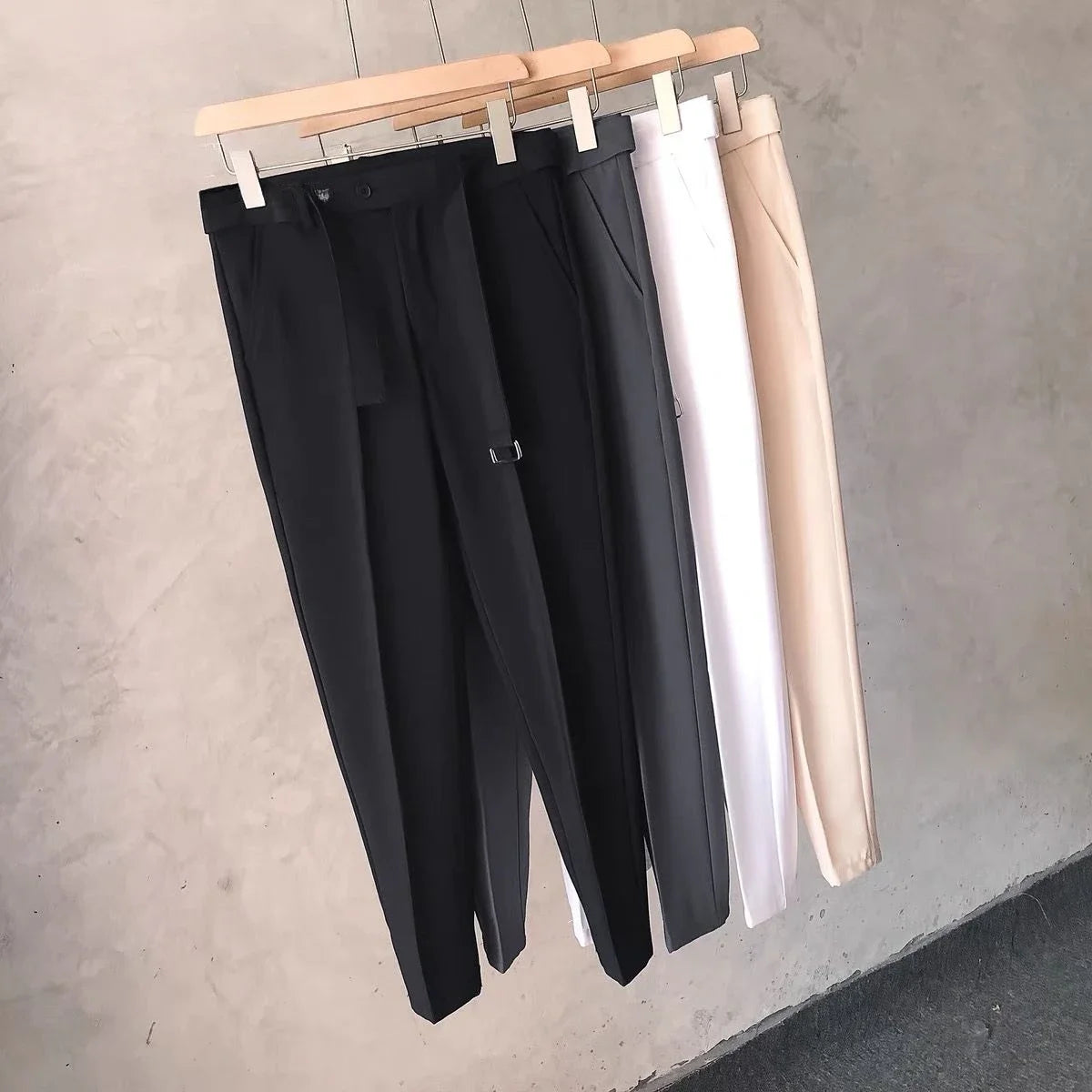 Men's Dress Pants – Slim Fit Office Trousers