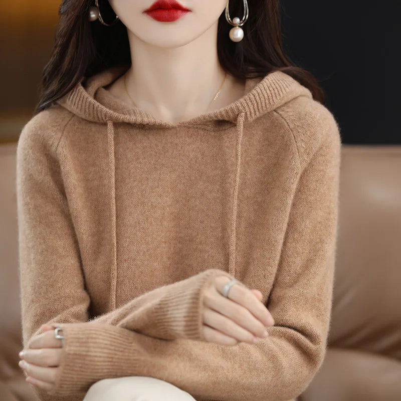 Womens Hoodie - Casual Cozy Pullover
