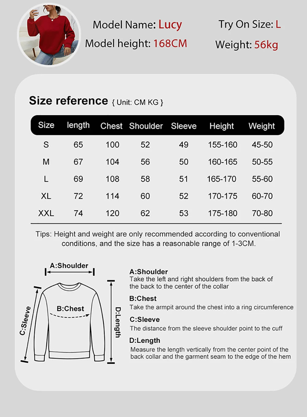 Women Oversized Sweatshirt – Cozy Fleece Casual Pullover