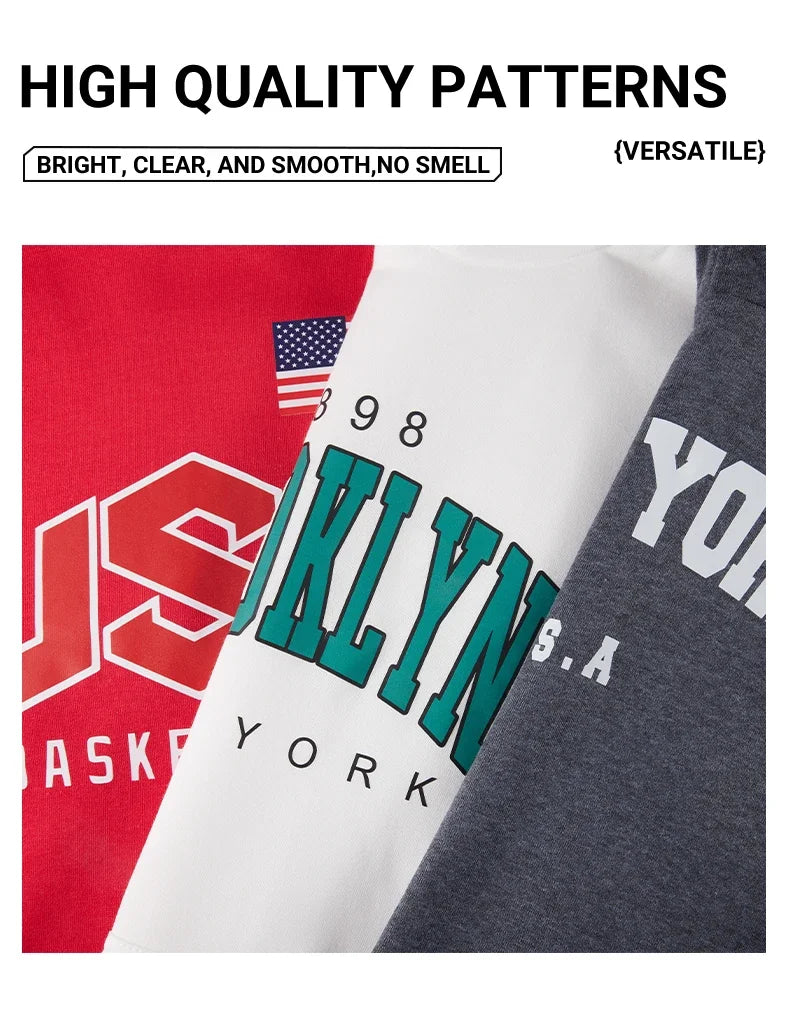 Womens Hoodie - Statement Letter Print Streetwear