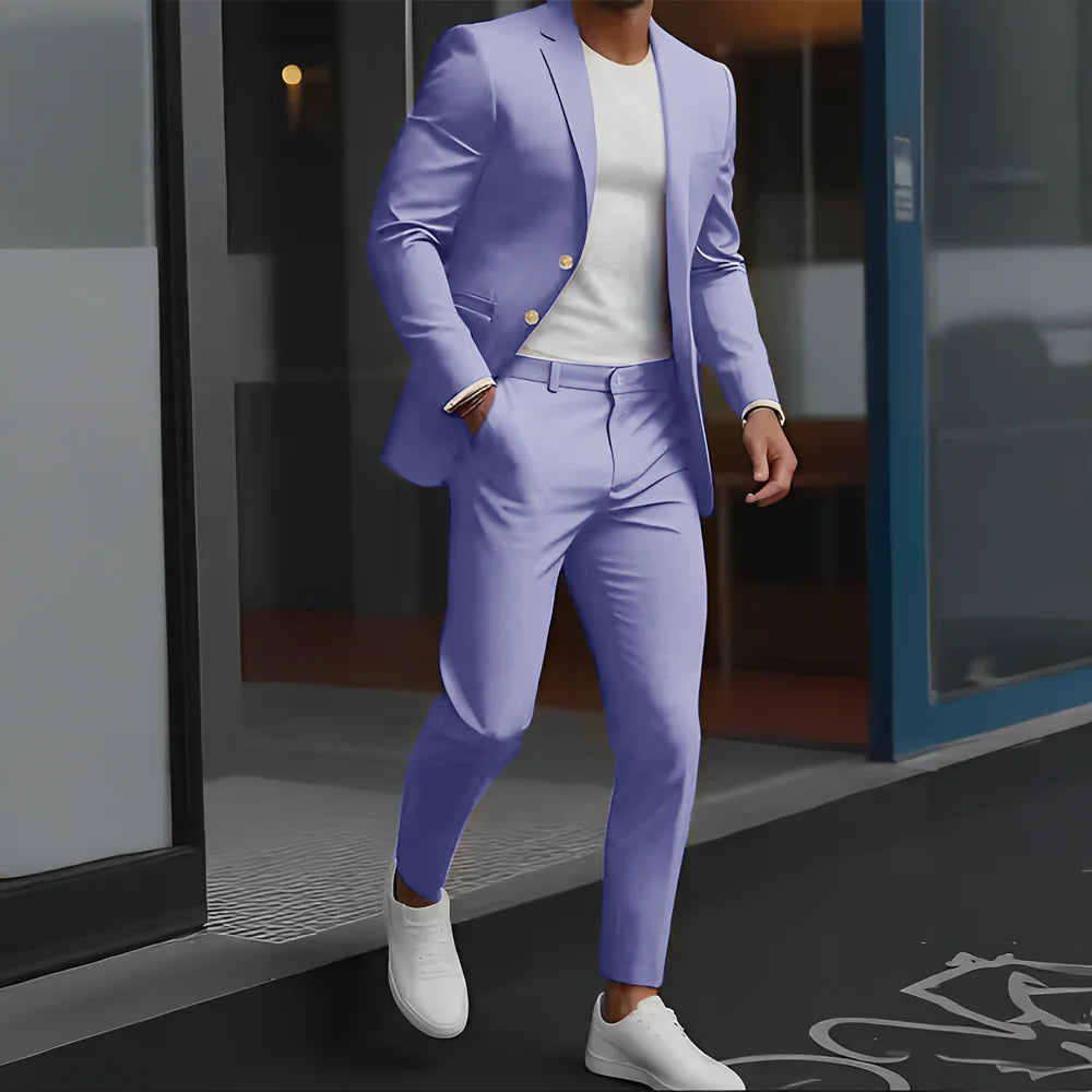 Beige Suit – Men's Formal Business Wedding Suit