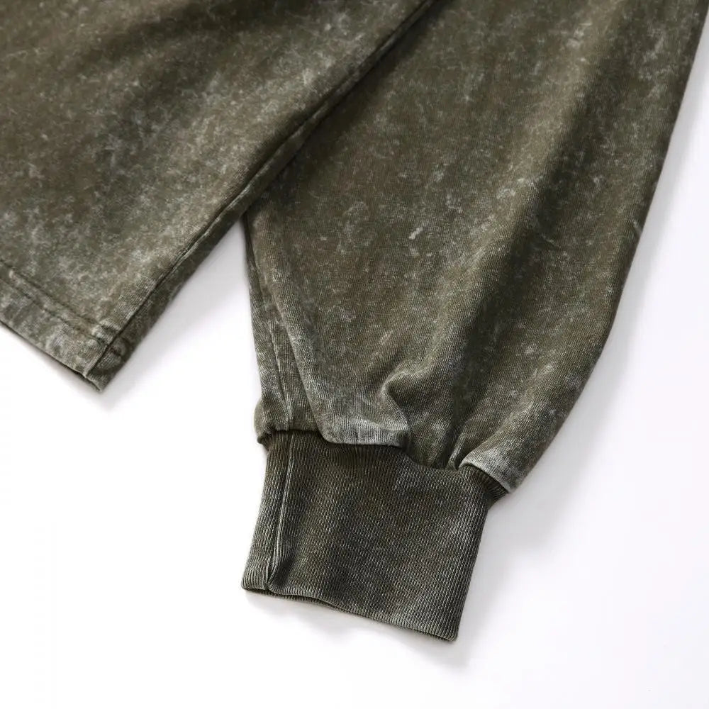 Oversized Sweatshirt – Vintage Washed Cotton Crewneck