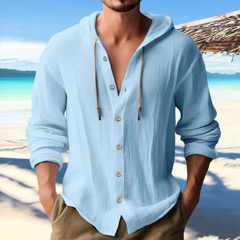 Men's Linen Shirt -  Casual Summer Style
