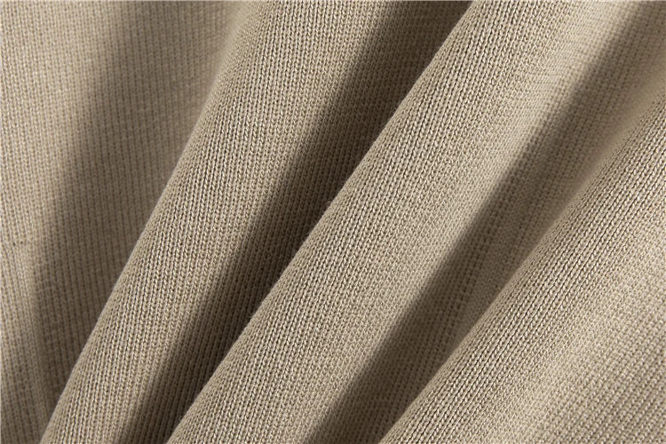 Beige Jacket and Skirt Set – Elegant Knit Office Outfit