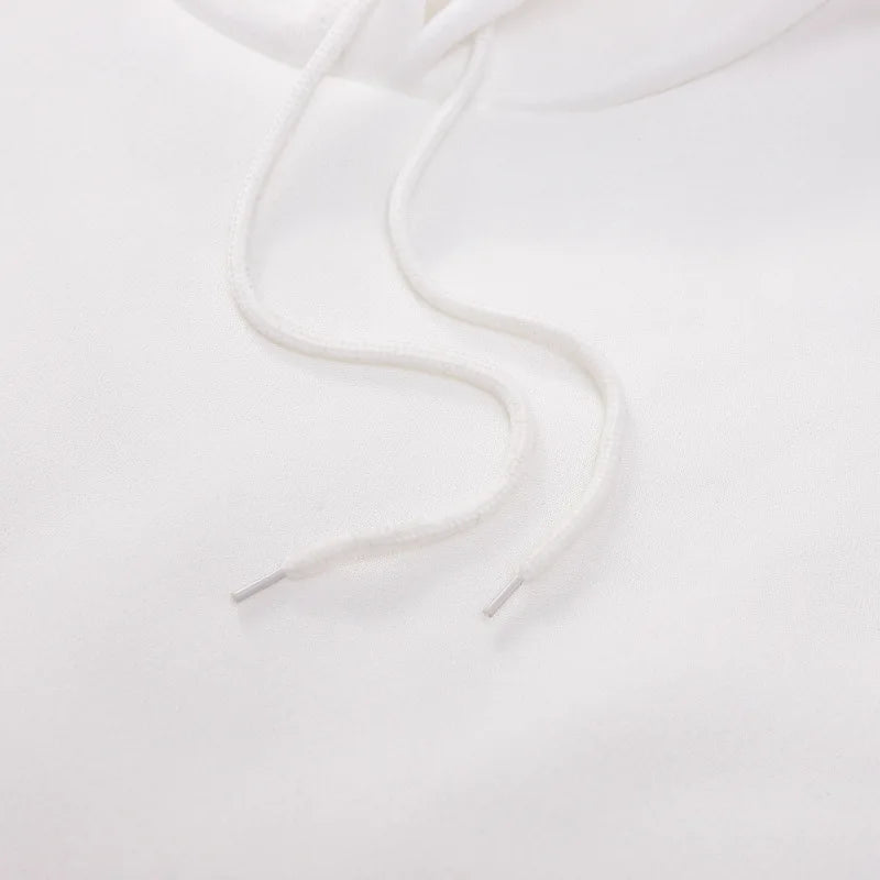 White Hoodie with 'C'EST LA VIE PARIS' Text