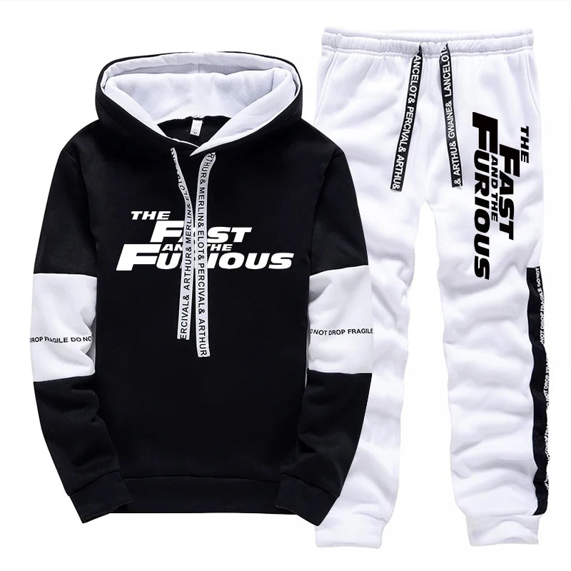 Mens Tracksuit - Sport Hoodie and Jogger Set