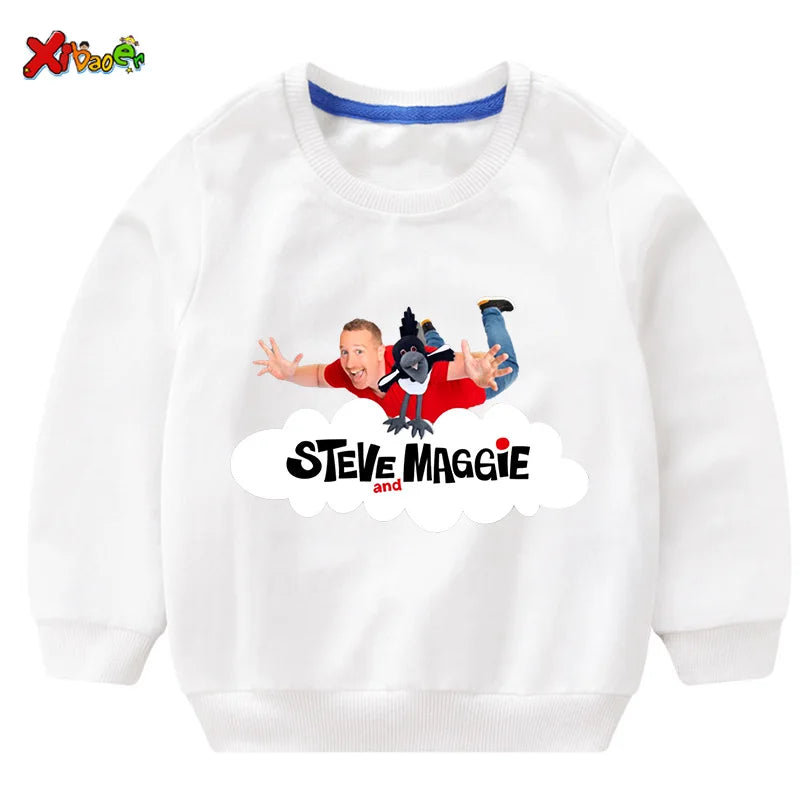 Kids Sweatshirt – Cartoon Cotton Casual Pullover