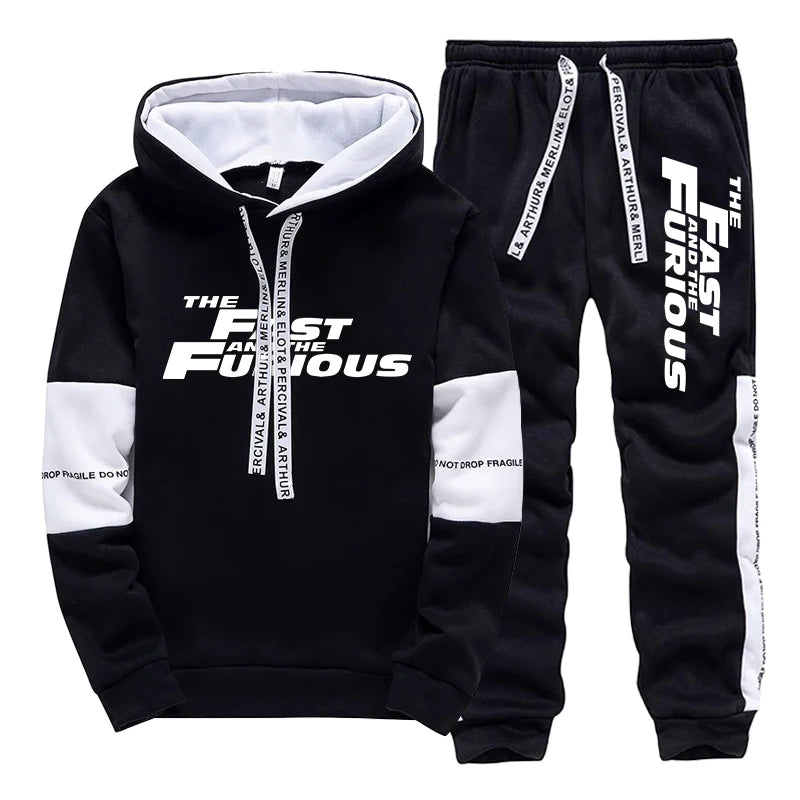Mens Tracksuit - Sport Hoodie and Jogger Set