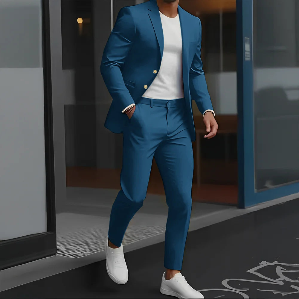 Beige Suit – Men's Formal Business Wedding Suit