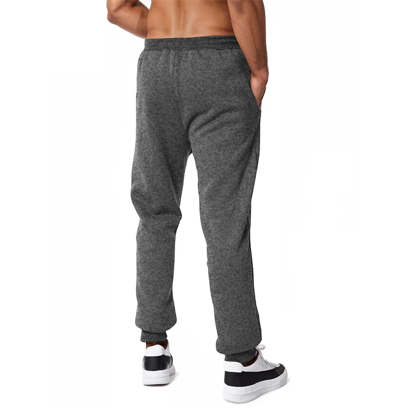 Men's Jogger Pants with Zipper Pockets - Smart Casual Sweatpants