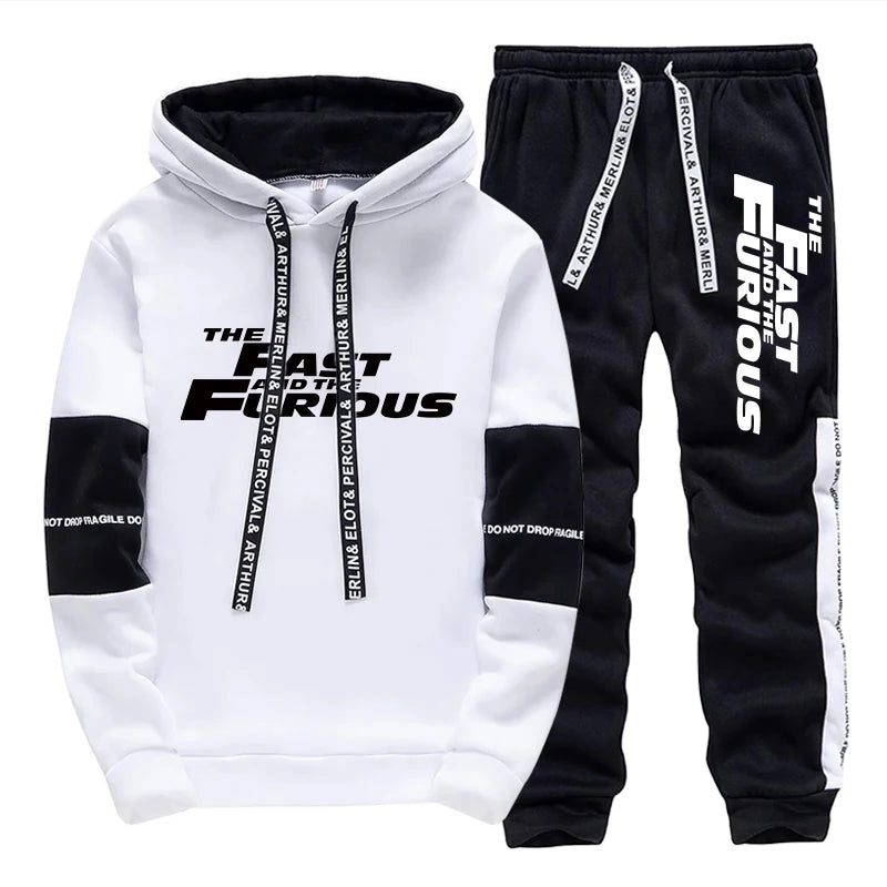 Mens Tracksuit - Sport Hoodie and Jogger Set