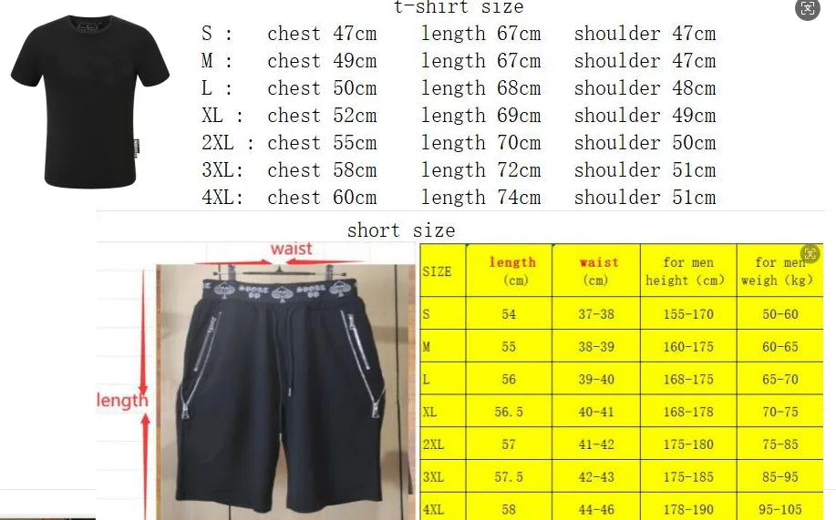 Men's Matching T-Shirt & Shorts Set