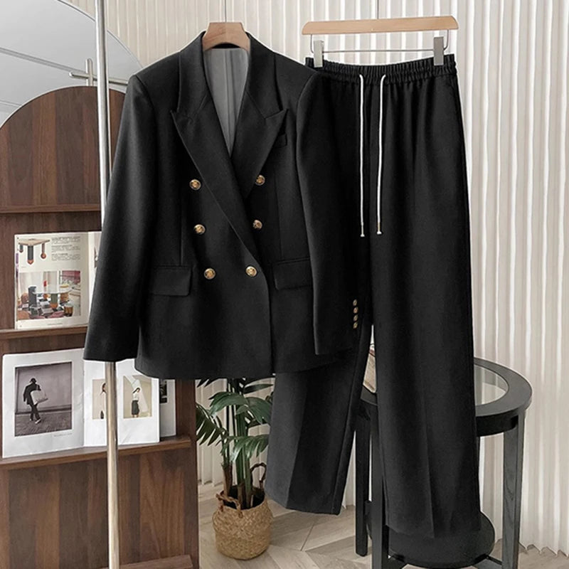 Women's 2 Piece Suit – Elegant Office Blazer & Pants Set