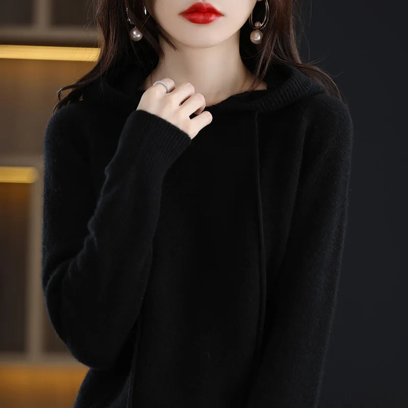 Womens Hoodie - Casual Cozy Pullover