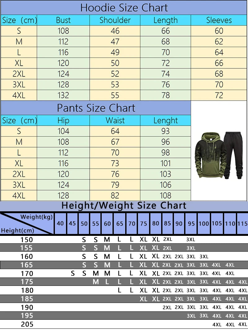 Mens Tracksuit - Hoodie and Streetwear Set