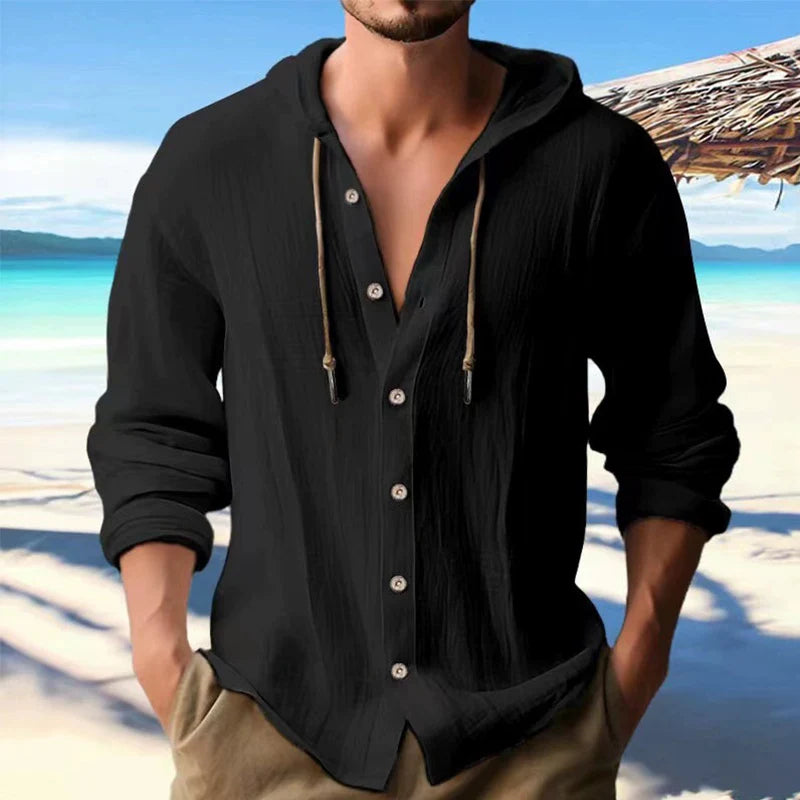 Men's Linen Shirt -  Casual Summer Style