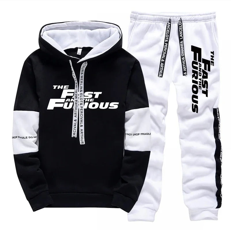 Mens Tracksuit - Sport Hoodie and Jogger Set