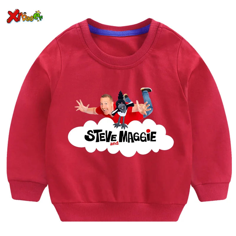 Kids Sweatshirt – Cartoon Cotton Casual Pullover