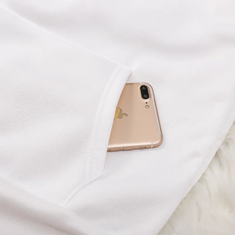 White Hoodie with 'C'EST LA VIE PARIS' Text