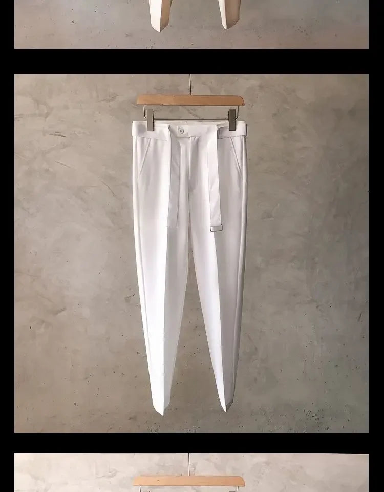 Men's Dress Pants – Slim Fit Office Trousers