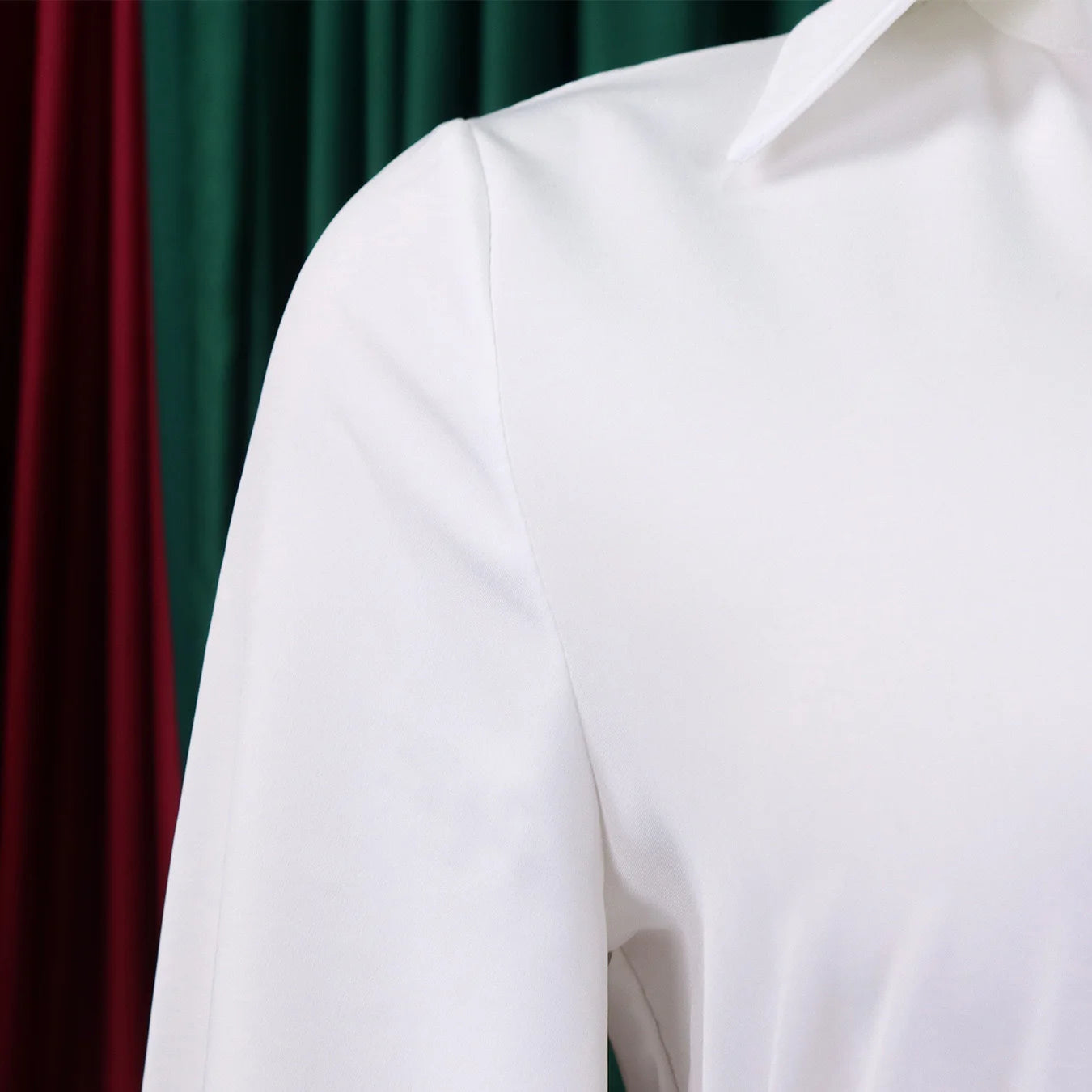 Women's Elegant Dress – Pleated V-Neck Office Style