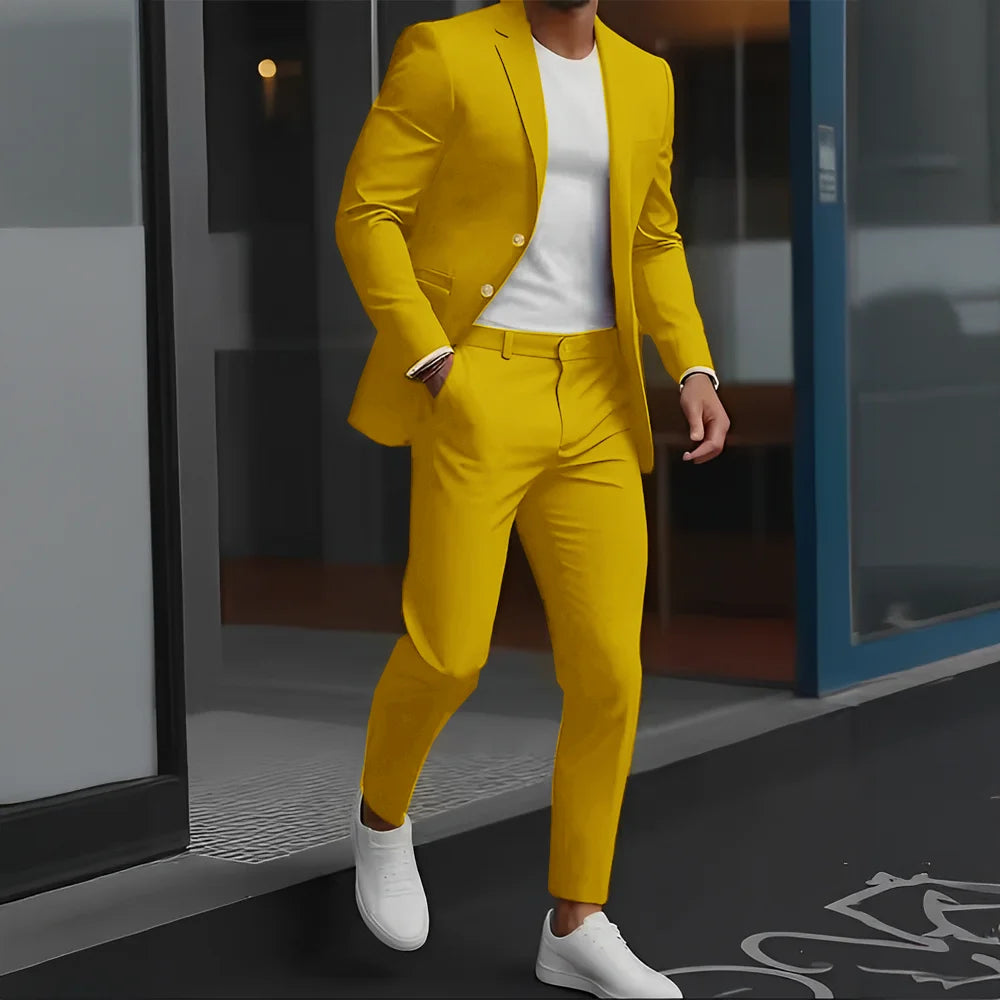 Beige Suit – Men's Formal Business Wedding Suit