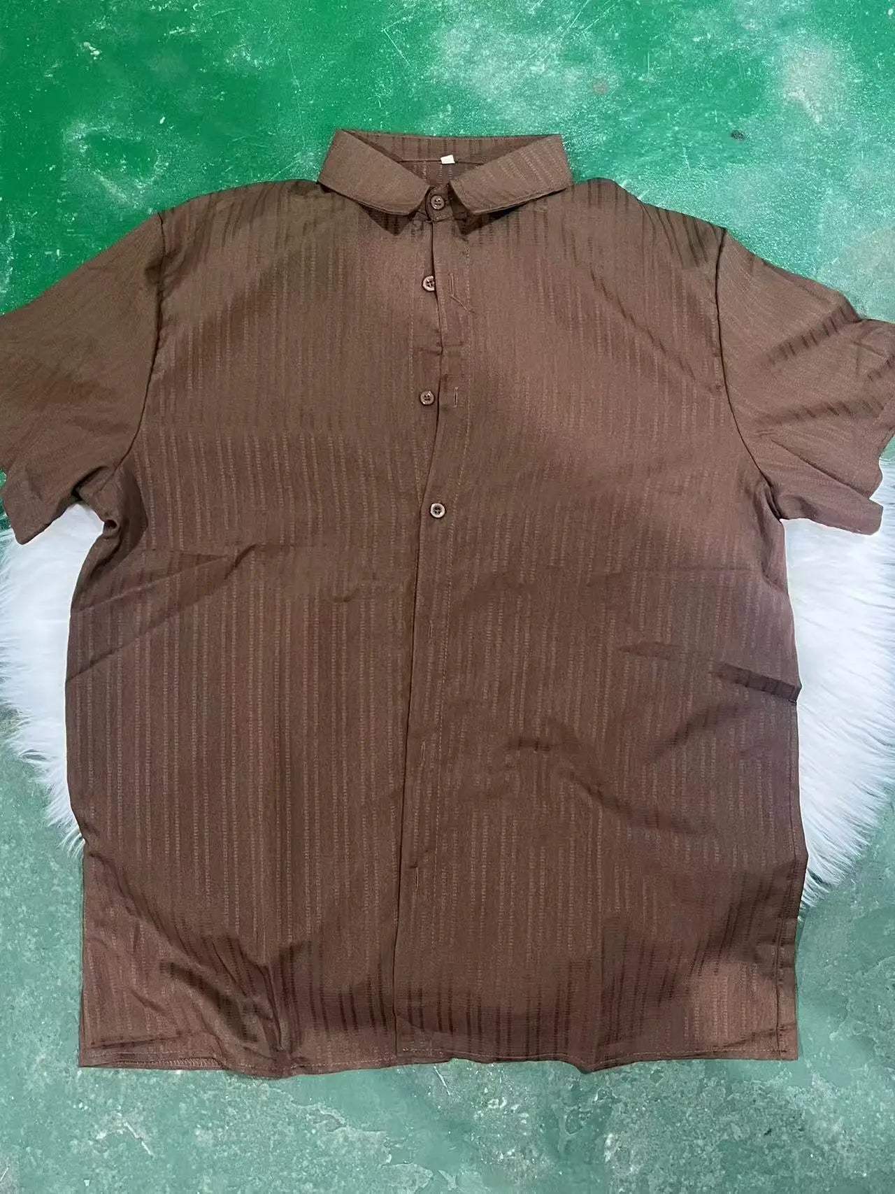 Men's White Pleated Summer Set