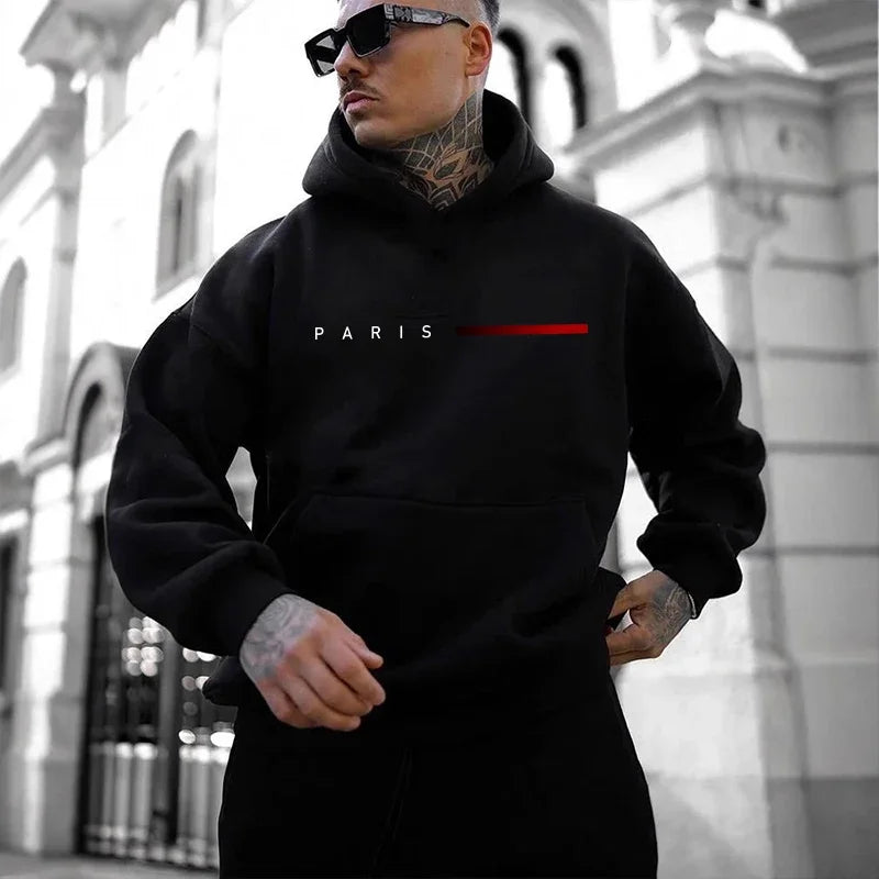 Mens Hoodie - Minimal Casual Streetwear