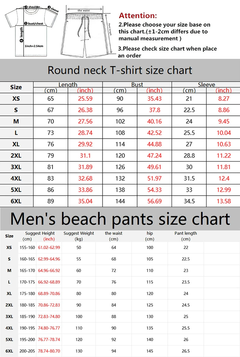 Men's Summer Beach Two Piece Set